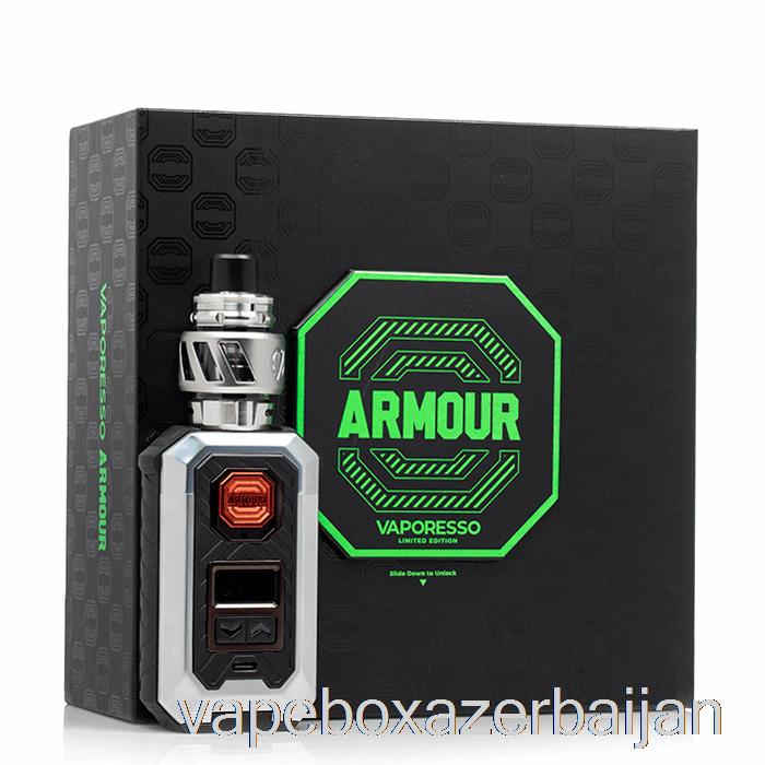 Vape Box Azerbaijan Vaporesso Armour MAX 220W Starter Kit LE Silver